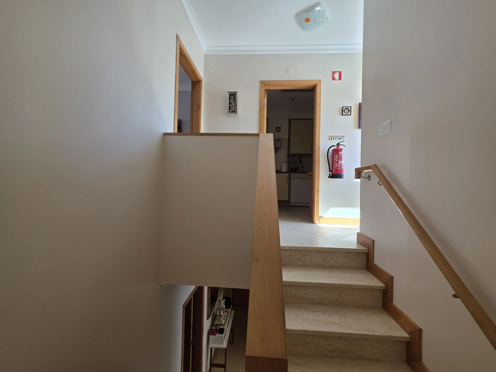 Os dois pisos da casa